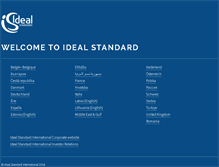 Tablet Screenshot of idealstandard.com